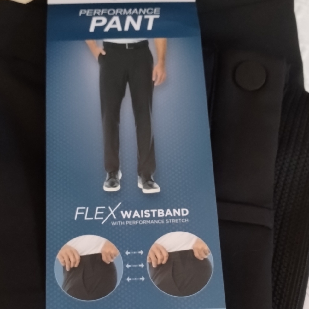 Greg Norman Collection Black Performance Pants